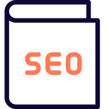 Book or guide on seo reserach program icon