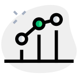 外部点線グラフと X-Y プロットの散乱ビジネス-グリーン タル リビボ icon