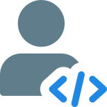 Programming language software with admin access control icon