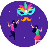 19-carnival celebration icon