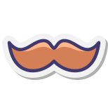 English Mustache icon