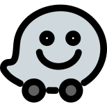 Waze a GPS navigation software app owned by Google. icon