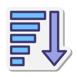 Descending Sorting icon