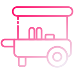 Food cart icon