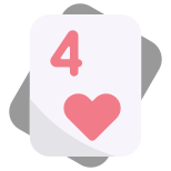 45 Four of Heart icon