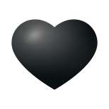 corazón negro icon