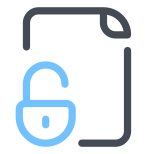 Unlocked File icon