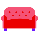 有按钮的沙发 icon