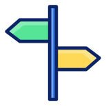 Crossroad Sign icon