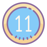 11 в круге icon