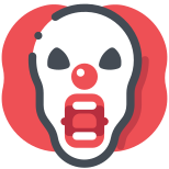 Clown effrayant icon