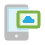 Mobile cloud icon