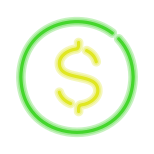 US-Dollar eingekreist icon