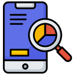 Mobile research icon