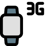 Third generation cellular version of smartwatch series icon