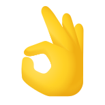 Эмодзи жест ОК icon