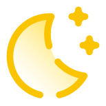 Lune et étoiles icon