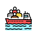 Ship with Refugees icon