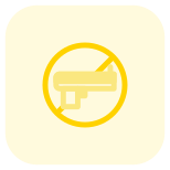 No arms and ammunition allowed at restaurant icon