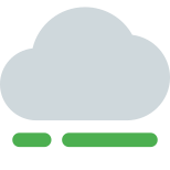 Progress bar for cloud computing system layout icon