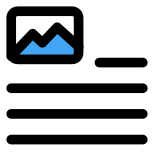 Top-left document image attachment page-layout setting interface icon