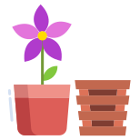 Wooden Flower Pot icon