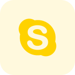 Skype is a telecommunications application that specializes in providing video chat icon