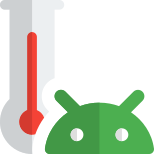 High temperature alert function in every Android smartphone icon