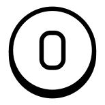 0 Circled icon