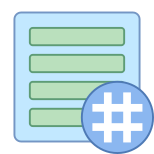 Flux d'activité avec hashtag icon