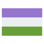 Genderqueer Flag icon