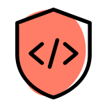 Shield programming with added security of firewall icon