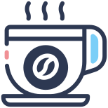Cafetaria hot coffee icon