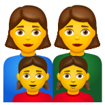 Familie – Frau-Frau-Mädchen-Mädchen icon