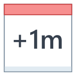 Плюс 1 месяц icon