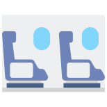 icone-piatte-cabina-aerea-flat-icone-piatte-della-compagnia-aerea-esterna icon