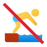 Proibido mergulhar icon