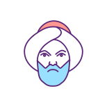 Angry Muslim Man icon