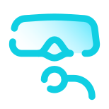 Máscara com snorkel icon