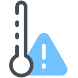 pericolo di alta temperatura icon