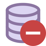 Rimuovi Database icon