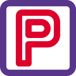 Cars traffic park area with parking sign board icon