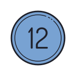 12 Circled C icon