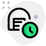 Digital warehouse portal queue time for storage and material handling icon