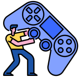 Man with Big Joystick icon