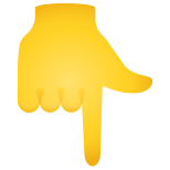 backhand-índice-apontando-para baixo-emoji icon