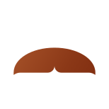 Moustache chevron icon