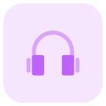 Studio quality headphone for enhanced experience device icon