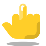 Obscene gesture icon