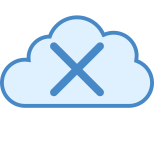 Cloud barré icon